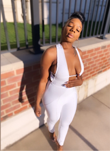 Load image into Gallery viewer, “ Boujie “ White Bandage Jumpsuit
