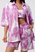 Load image into Gallery viewer, Oceans | 3 piece,  tye dye sweat set
