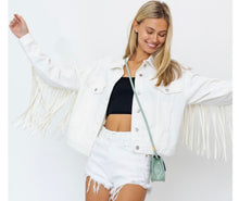 Load image into Gallery viewer, Rodeo | Fringe denim jacket
