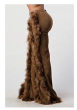 Load image into Gallery viewer, Tall tales | feathers/fur pant
