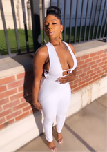 Load image into Gallery viewer, “ Boujie “ White Bandage Jumpsuit
