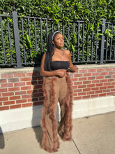 Load image into Gallery viewer, Tall tales | feathers/fur pant
