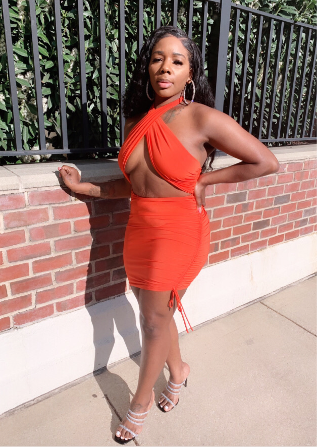 “Miami Nights” Orange dress